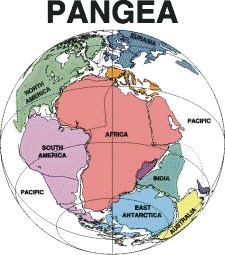 Pangea map